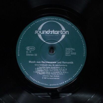Sound-Star-Ton SST 0202 - Johannes Vogt - Musik Aus Renaissance - Image 4