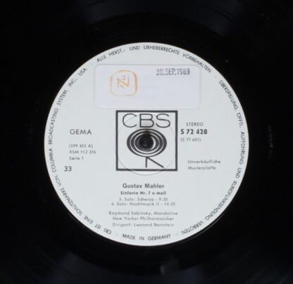 CBS S 72427-28 - Gustav Mahler, Leonard Bernstein, New York Phil - Image 5
