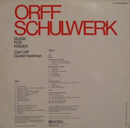 Dacapo 1 C 147-01 386/87 M - Carl Orff, Gunild Keetman - Orff Sc - Image 2