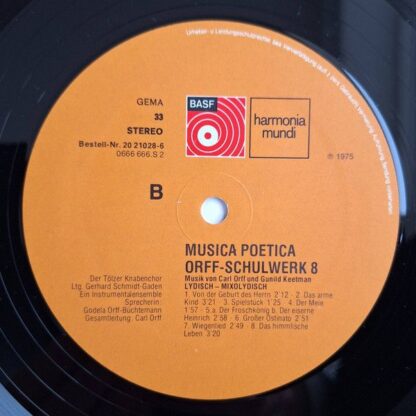 BASF 20 21028-6 - Carl Orff, Gunild Keetman - Musica Poetica Tei - Image 8