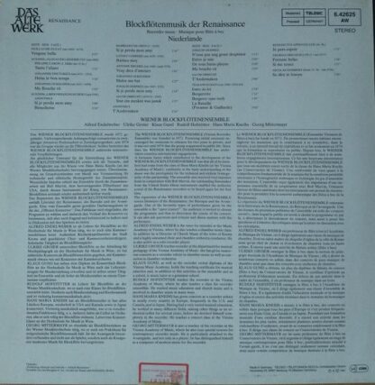 Telefunken 6.42625 - Wiener Blockflötenensemble - Blockflötenmus - Image 3