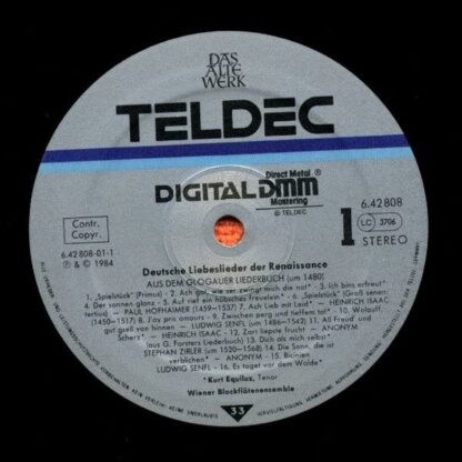TELDEC 6.42808 - Kurt Equiluz, Wiener Blockflötenensemble - Deut - Image 5