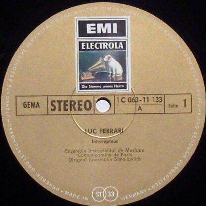 His Master's Voice 1 C 063 11133 - Luc Ferrari - Interrupteur / - Image 3