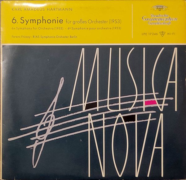 Deutsche Grammophon LPE 17 246 - Karl Amadeus Hartmann, Ferenc F