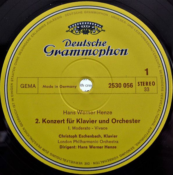 Deutsche Grammophon 2530 056 - Hans Werner Henze, Christoph Esch - Image 3