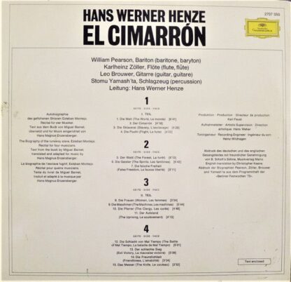 Deutsche Grammophon 2707 050 - Hans Werner Henze, William Pearso - Image 4