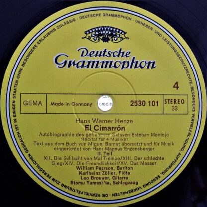 Deutsche Grammophon 2707 050 - Hans Werner Henze, William Pearso - Image 8