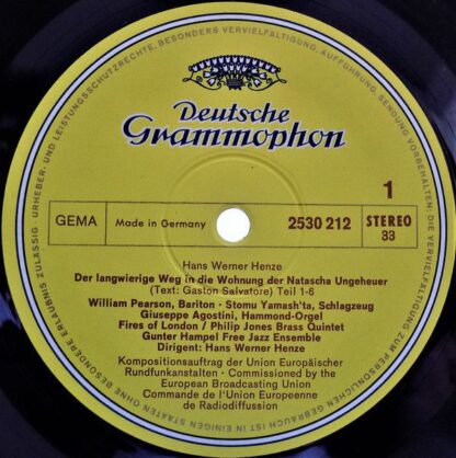 Deutsche Grammophon 2530 212 - Hans Werner Henze - Der Langwieri - Image 3