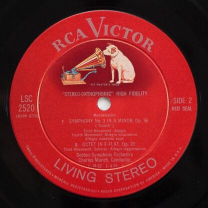 RCA Victor Red Seal LSC-2520 - Felix Mendelssohn-Bartholdy, Char - Image 4