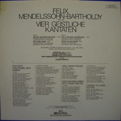 EMI 1C 065-46 221 - Felix Mendelssohn-Bartholdy, Krisztina Laki, - Image 4