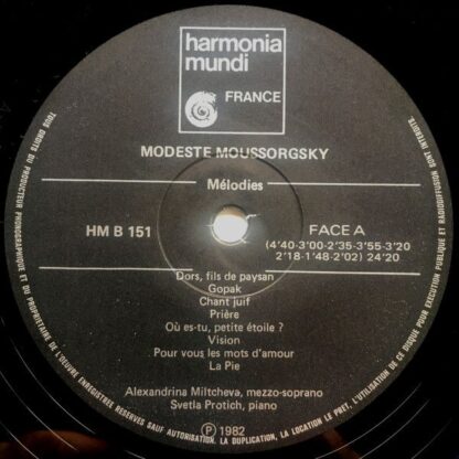 harmonia mundi France HM B 151 - Modest Mussorgsky, Alexandrina - Image 3