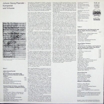Eterna 7 25 180 - Johann Georg Pisendel, Roland Straumer, Virtuo - Image 2