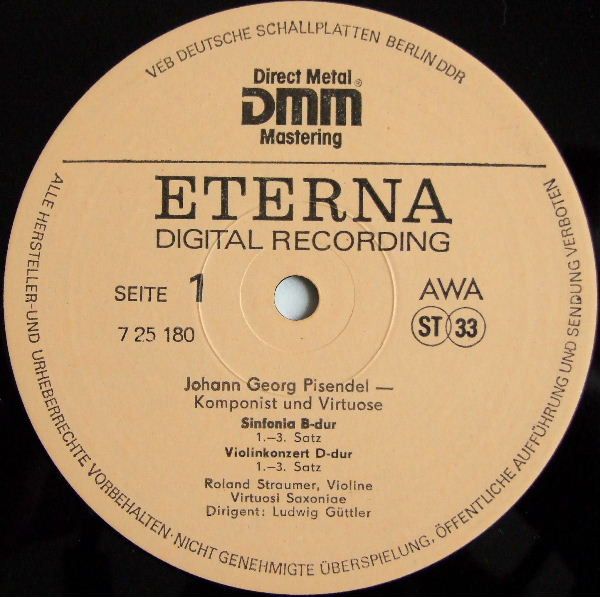 Eterna 7 25 180 - Johann Georg Pisendel, Roland Straumer, Virtuo - Image 3