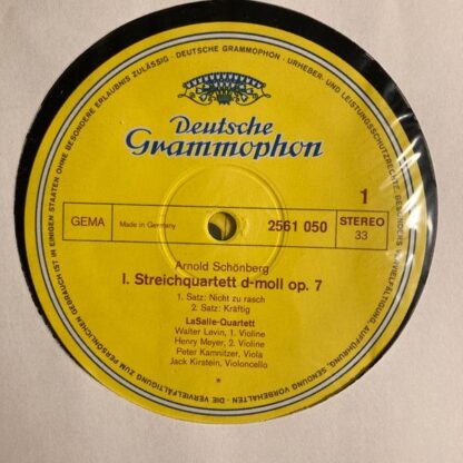 Deutsche Grammophon 2720 029 - Lasalle Quartet, Arnold Schoenber - Image 3