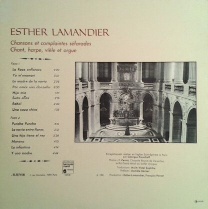 Aliénor AL 10 - Esther Lamandier - Romances (Chansons Et Complai - Image 2