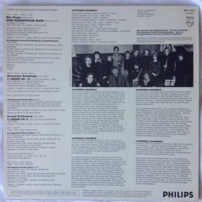 Philips 6514 134 - Arnold Schoenberg, Max Reger, Alexander Von Z - Image 2