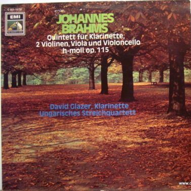 His Master's Voice 1 C 053-10 737 - Johannes Brahms, David Glaze