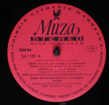 Polskie Nagrania Muza SX 1151 - Krzysztof Penderecki, Orkiestra - Image 3