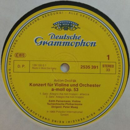Deutsche Grammophon 2535 391 - Antonín Dvořák, Maurice Ravel, Ed - Image 3