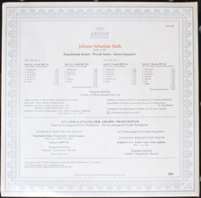Archiv Produktion 2533 138 - Johann Sebastian Bach, Huguette Dre - Image 2