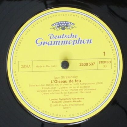 Deutsche Grammophon 2530 537 - Igor Stravinsky, London Symphony - Image 3