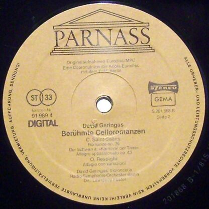 Parnass 91 987 8 - Antonín Dvořák, Alexander Glazunov, Nikolai R - Image 3