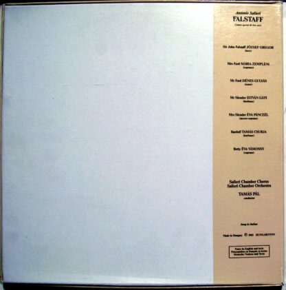 Hungaroton SLPD 12789-91 - Antonio Salieri, József Gregor, Mária - Image 3