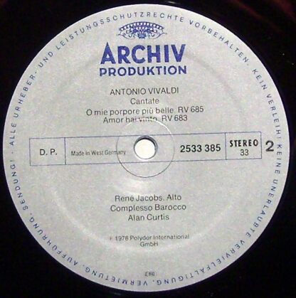 Archiv Produktion 2533 385 - Antonio Vivaldi, René Jacobs, Il Co - Image 3