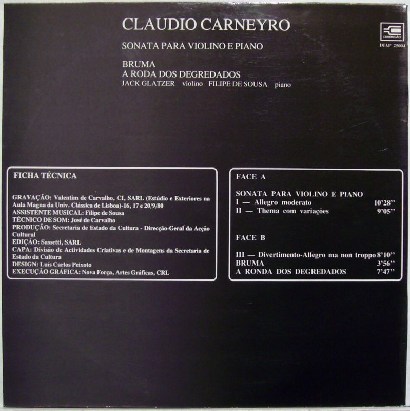 Diapasão DIAP 25004 - Cláudio Carneyro, Jack Glatzer, Filipe de - Image 2