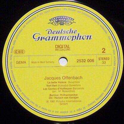 Deutsche Grammophon 2532 006 - Jacques Offenbach, Berliner Philh - Image 3