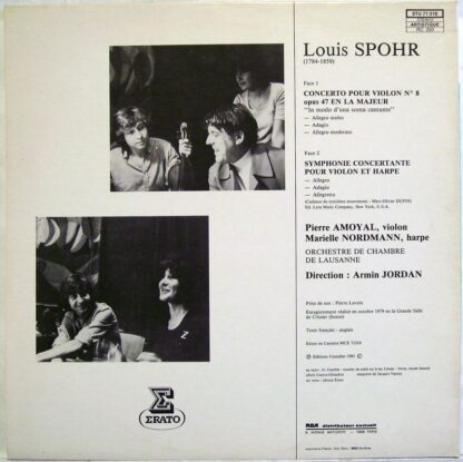 Erato STU 71318 - Louis Spohr, Pierre Amoyal, Marielle Nordmann - Image 2