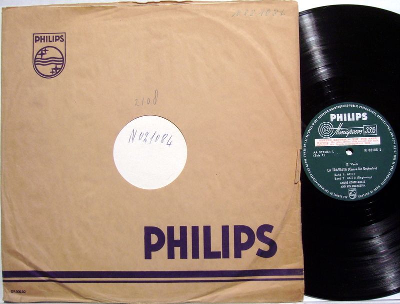 Philips N 02108 L - Giuseppe Verdi, André Kostelanetz And His Or - Image 2