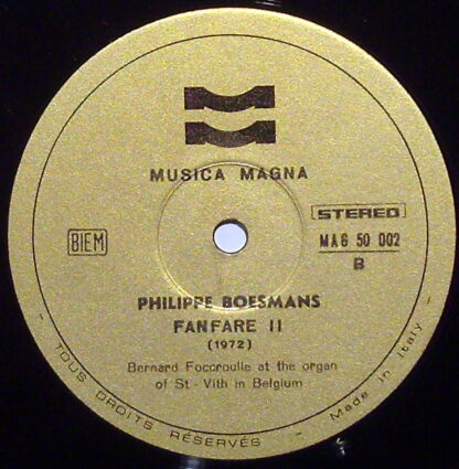 Musica Magna MAG 50 002 - Philippe Boesmans - Upon La Mi / Fanfa - Image 3