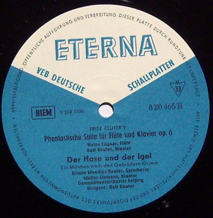 Eterna 8 20 465 - Fritz Reuter (4) - Sonate Für Violine Und Klav - Image 3