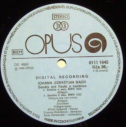 Opus 9111 1641-42 - Johann Sebastian Bach, Miloš Jurkovič, Zuzan - Image 3