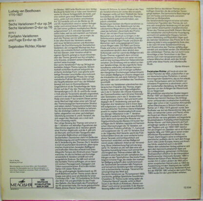 Melodia Eterna 8 26 365 - Ludwig van Beethoven, Sviatoslav Richt - Image 2