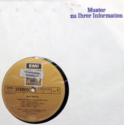 EMI Electrola 1C 063-02 493 - Max Bruch, London Symphony Orchest - Image 3