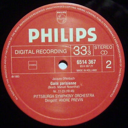 Philips 6514 367 - Jacques Offenbach, André Previn, Pittsburgh S - Image 3