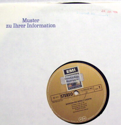 His Master's Voice 1 C 063-02 461 - Daniel Barenboim, Frédéric C - Image 3