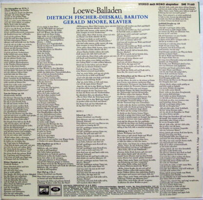His Master's Voice ASD 2423 - Carl Loewe, Dietrich Fischer-Diesk - Image 2