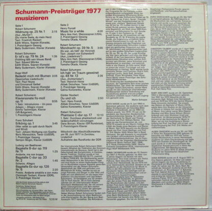 Eterna 8 26 909 - Various - VII. Internationaler Robert-Schumann - Image 2