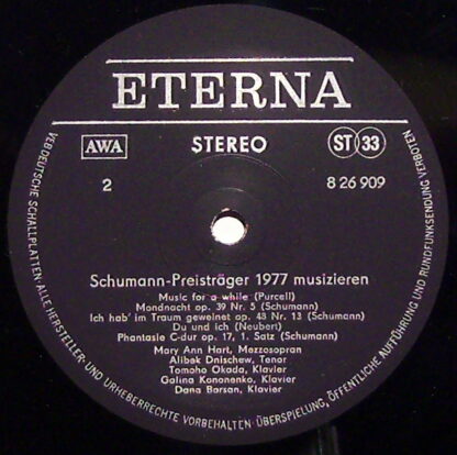 Eterna 8 26 909 - Various - VII. Internationaler Robert-Schumann - Image 3
