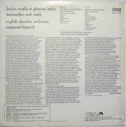 L'Oiseau-Lyre SOL 303 - Jean-Marie Leclair, André-Cardinal Desto - Image 2