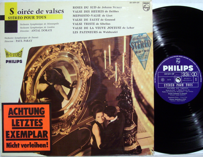 Philips 837.859 GY - Various - Soirée De Valses