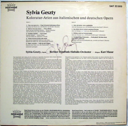 Telefunken SAT 22503 - Sylvia Geszty - Koloratur-Arien Aus Itali - Image 2