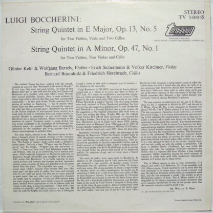 Surco Industrias Musicales S. R. L. TVS 34094 - Luigi Boccherini - Image 2