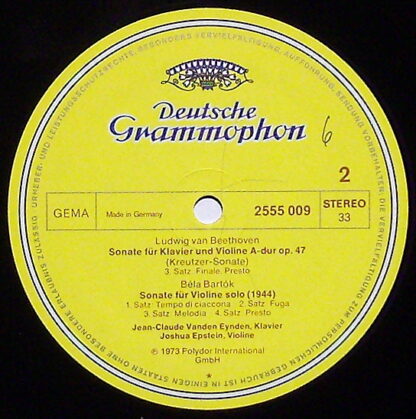 Deutsche Grammophon 2555 009 - Joshua Epstein, Jean-Claude Vande - Image 3