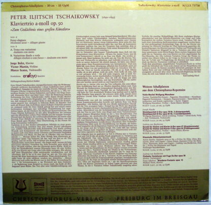 Christophorus SFGLP 78 210 - Pyotr Ilyich Tchaikovsky, Jorge Bol - Image 2