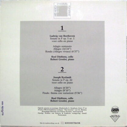 Eufoda 1100 - Roel Dieltiens, Robert Groslot - Intieme Kamermuzi - Image 2