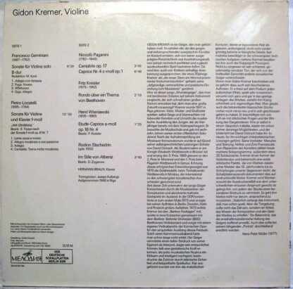 Melodia Eterna 8 26 957 - Gidon Kremer, Francesco Geminiani, Pie - Image 3